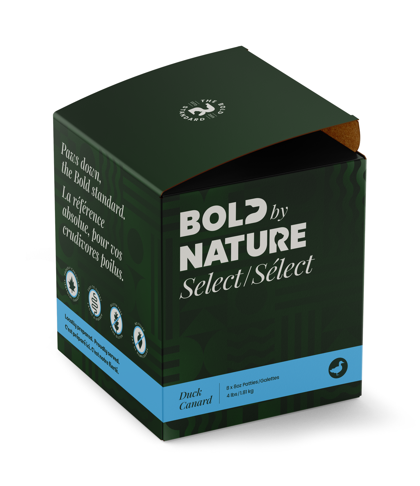 Bold By Nature Select Duck Patties Dog (4lb)
