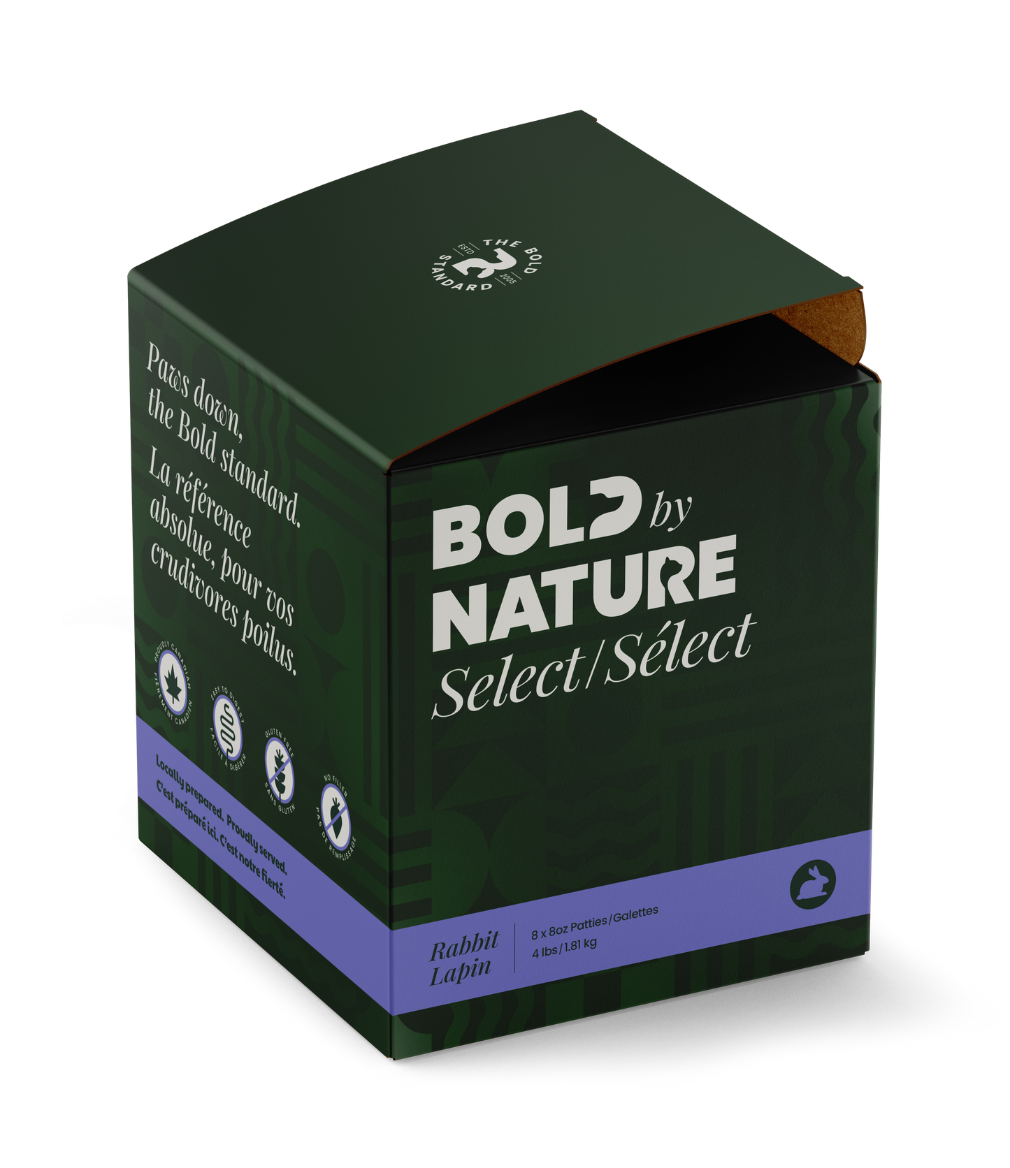 Bold By Nature Select Rabbit Patties Dog (4lb)