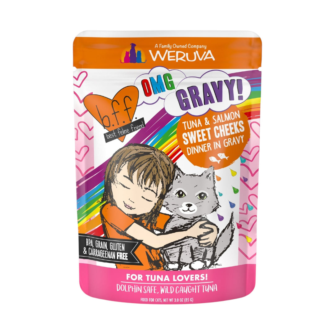 Weruva B.F.F. Cat Food Pouch - Tuna &amp; Salmon Sweet Cheeks Recipe (3oz)