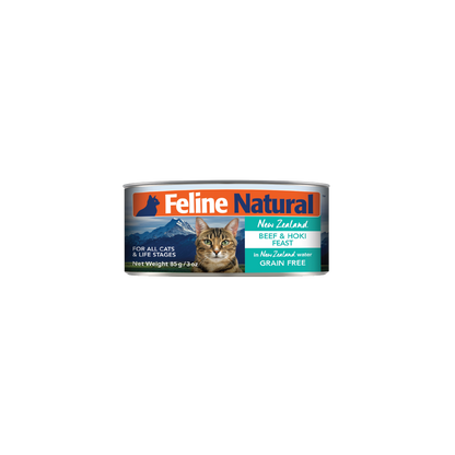 Feline Natural Beef & Hoki Feast Cat Food (3oz)