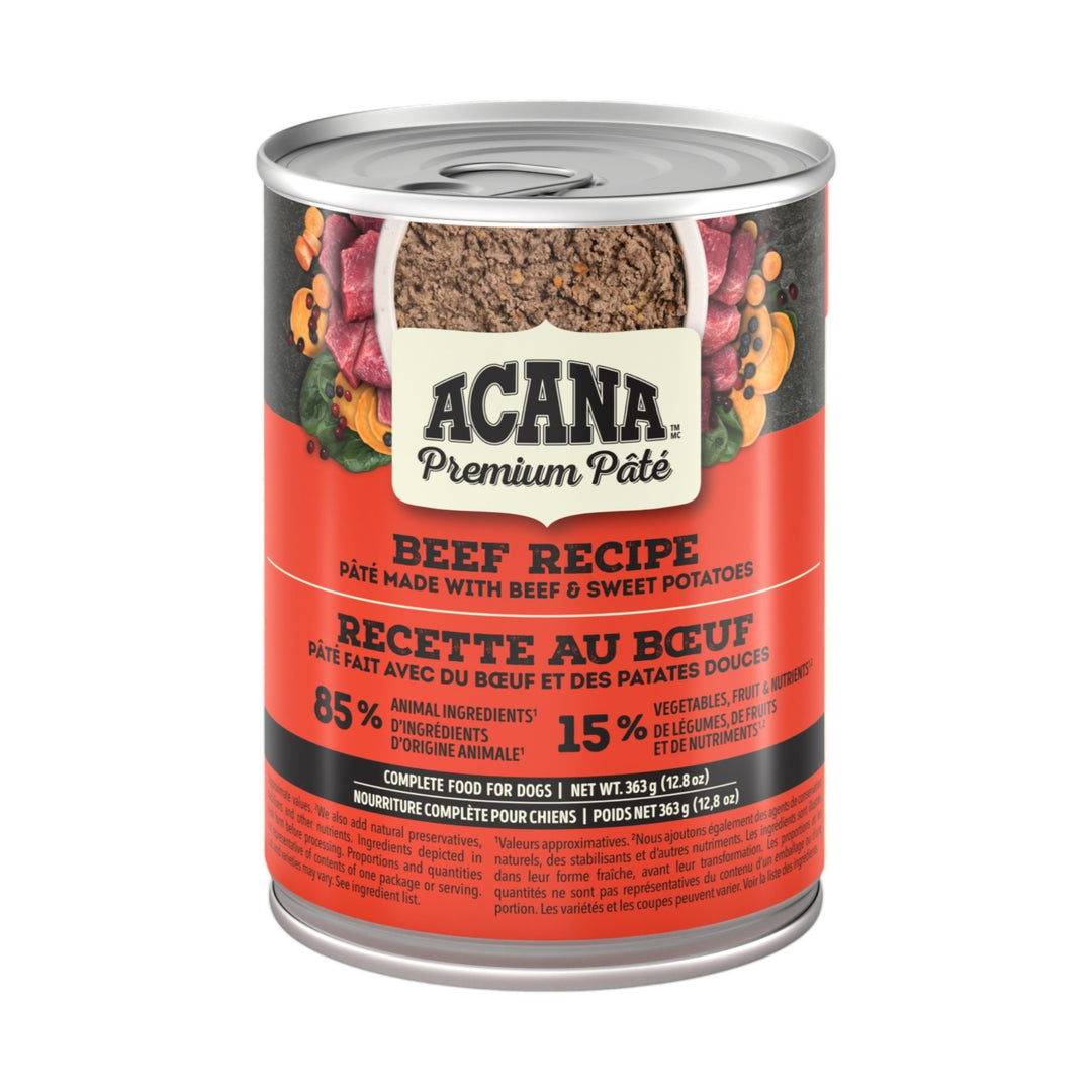 Acana Premium Pâté Beef Dog Food (363g)