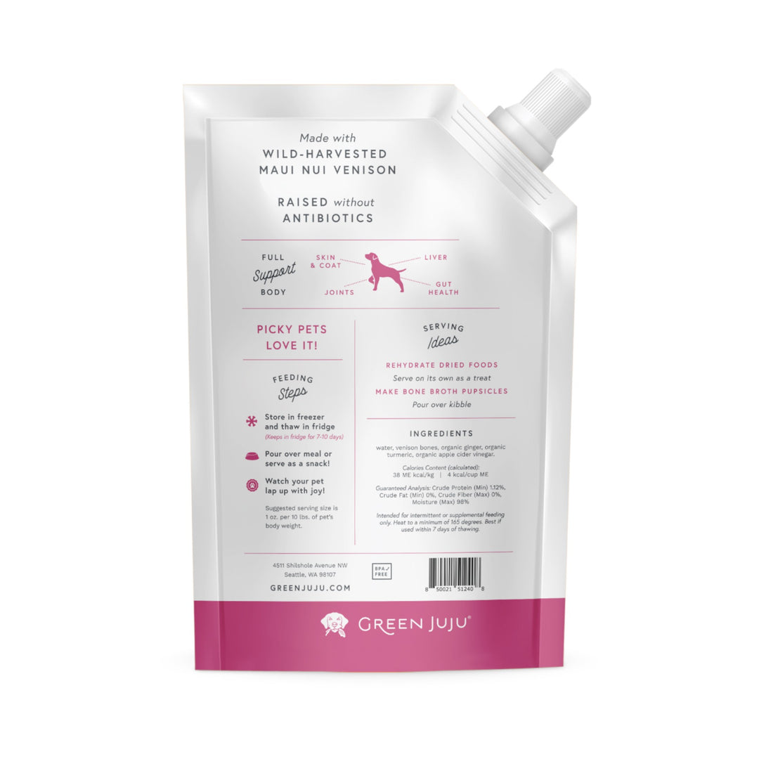 Green Juju Venison Bone Broth (20oz)