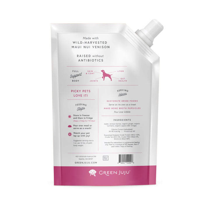 Green Juju Venison Bone Broth (20oz)