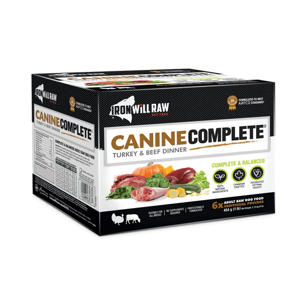 Iron Will Raw Canine Complete Turkey &amp; Beef Dinner (6lb)