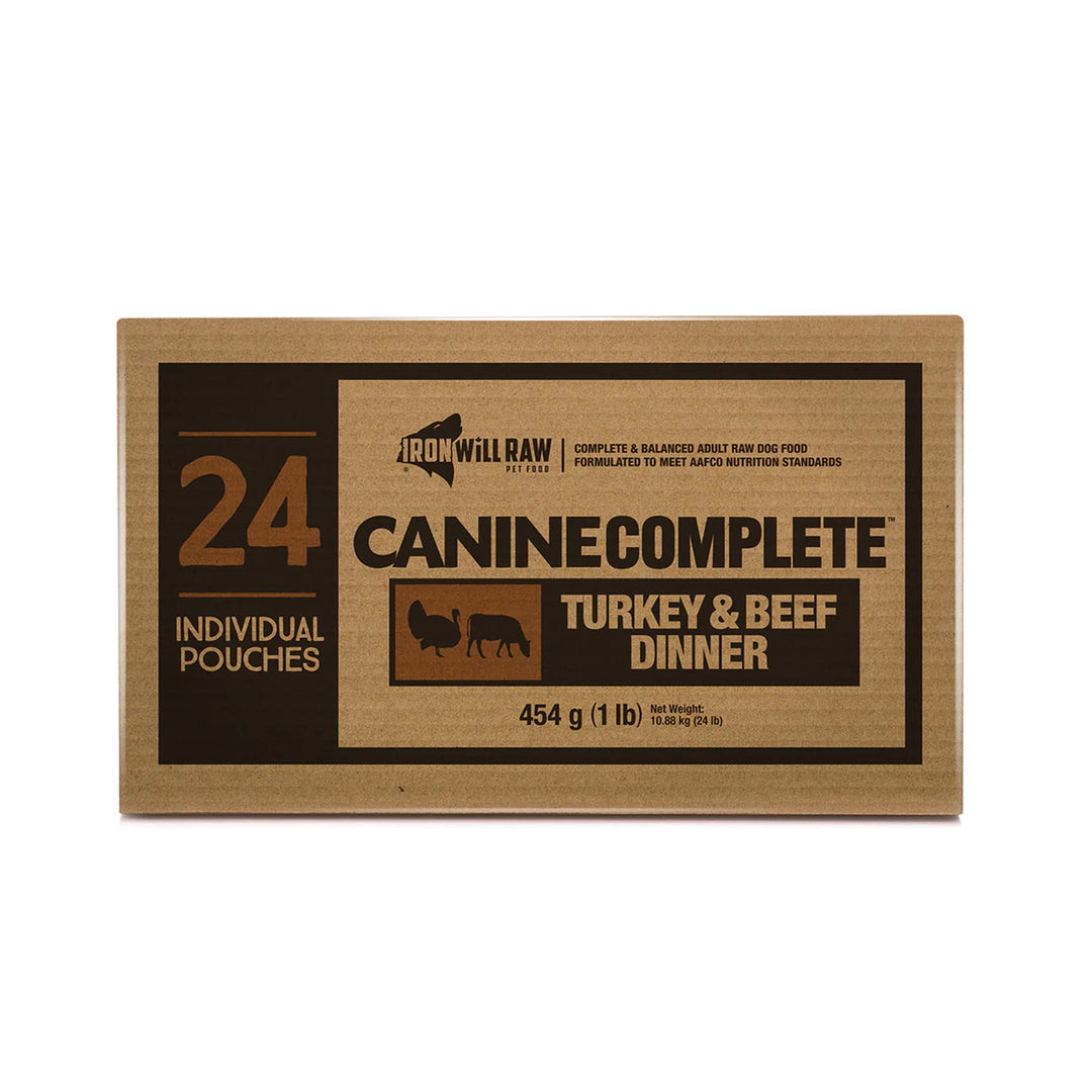 Iron Wiil Raw Canine Complete Turkey &amp; Beef Dinner (24lb)