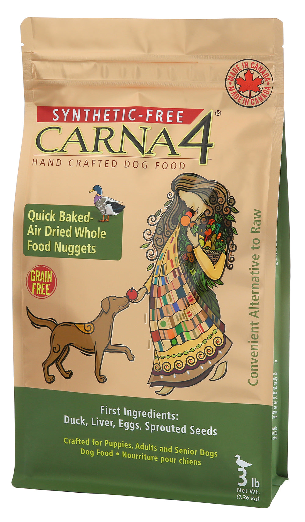 Carna4 Dog Grain Free Duck (3lb)