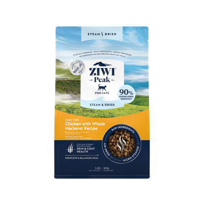 Ziwi Ziwipeak Cat Steam & Dried Chicken & Mackerel (800g)
