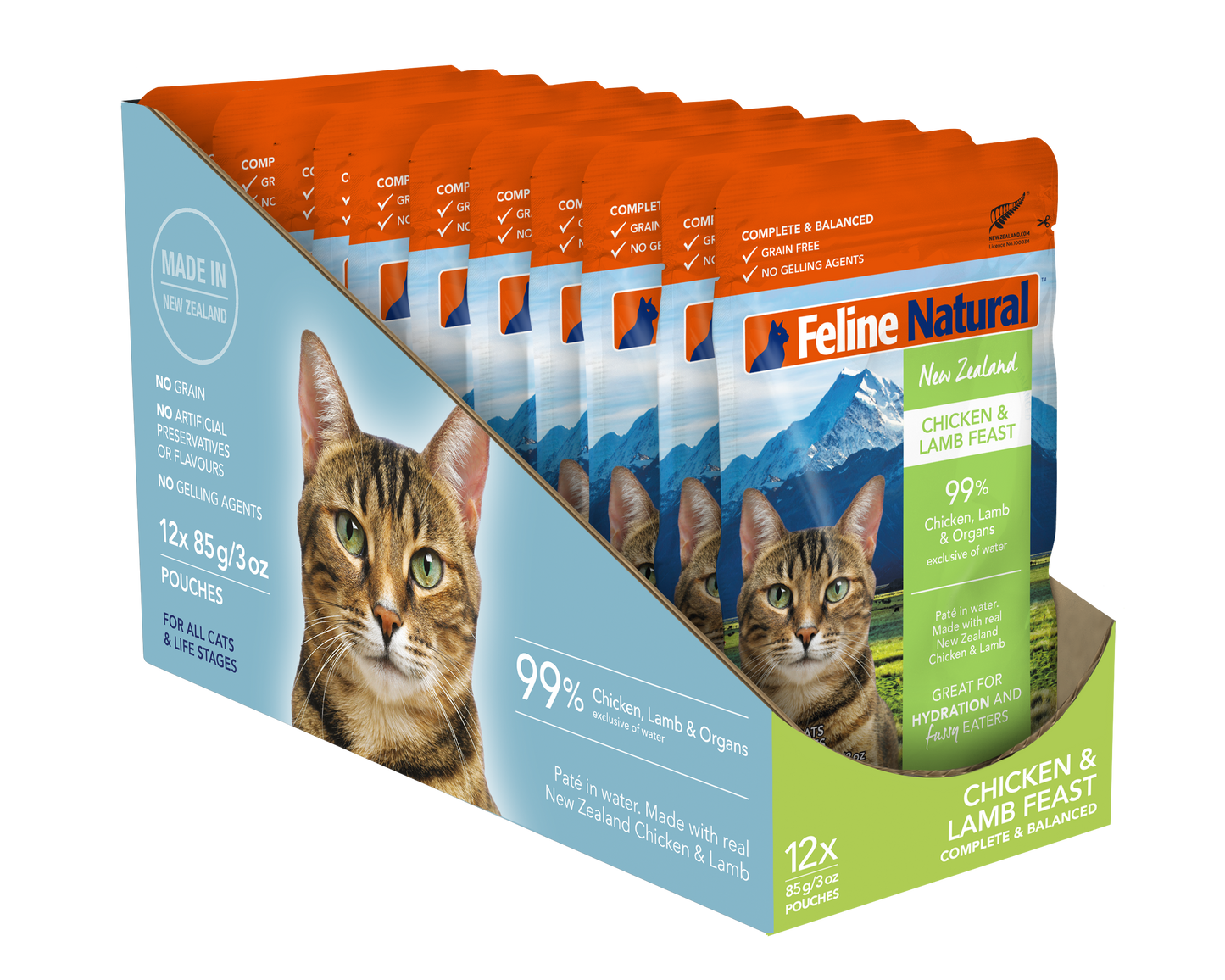 Feline Natural Chicken & Lamb Feast Cat Pouch (3oz)