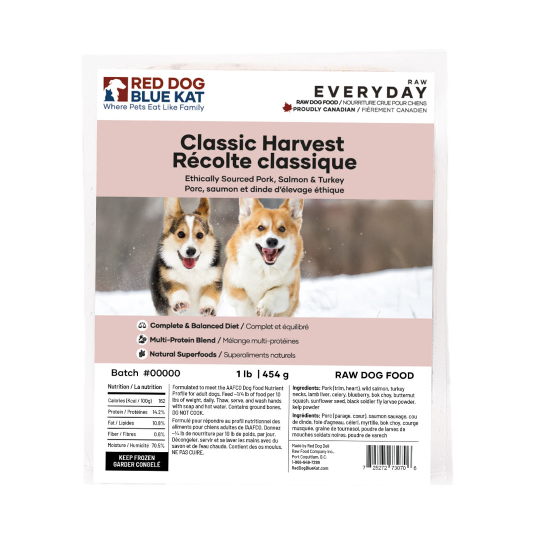 RDBK Red Dog Blue Kat Everyday Classic Harvest Dog (4x1/4lb)