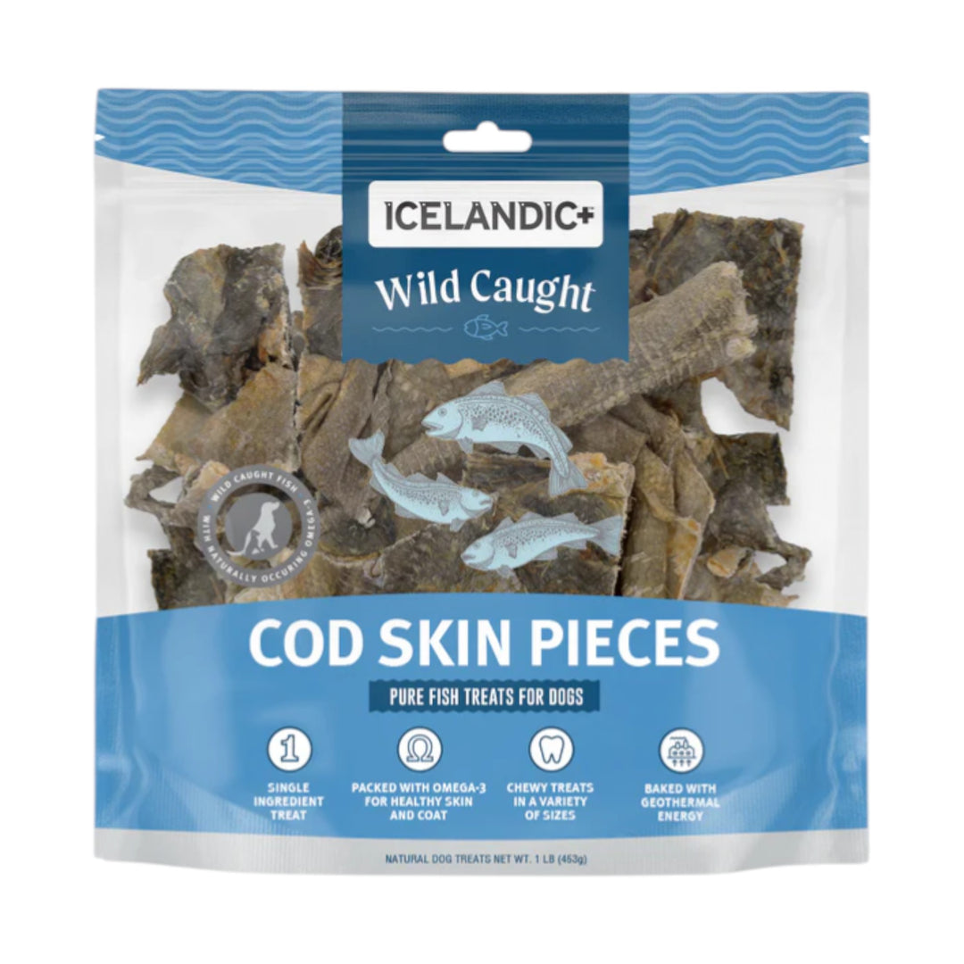 Icelandic+ Cod Skin Pieces Bulk (8 oz)