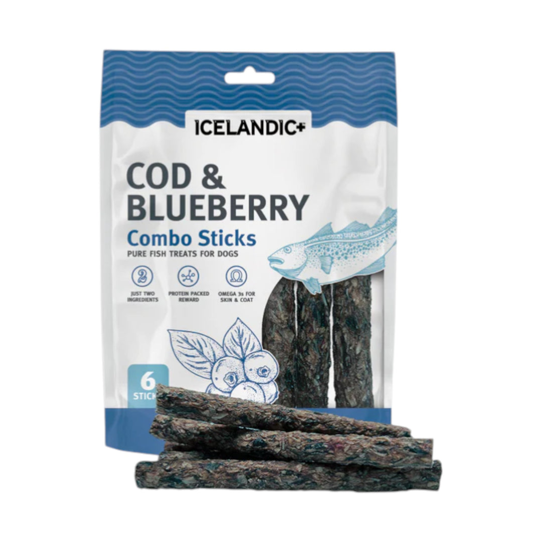 Icelandic Cod &amp; Blueberry Combo Stick (2oz)