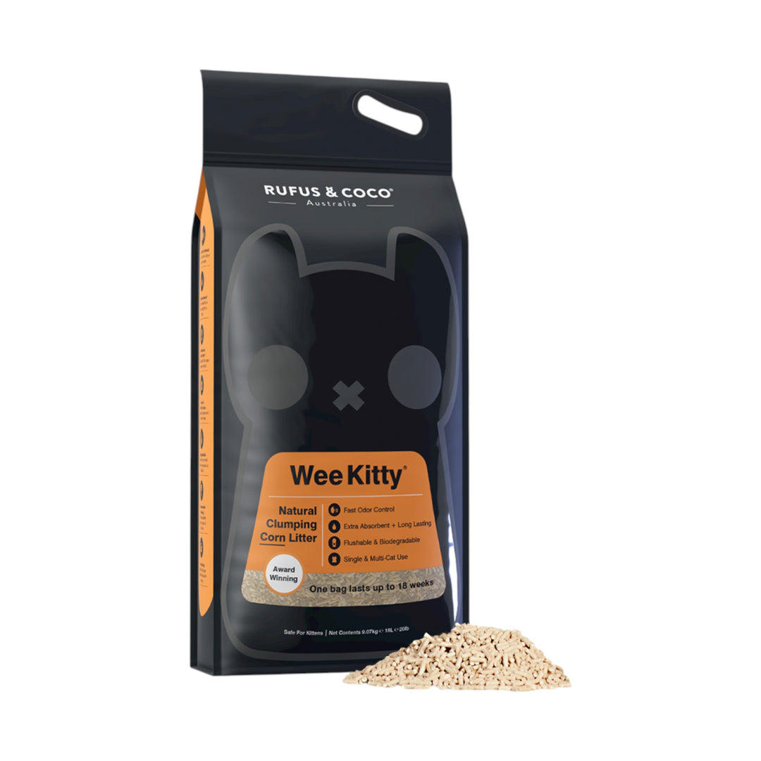 RUFUS W/K CORN CLUMP LITTER 9KG