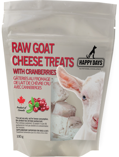 Happy Days Raw Goat Cheese Treat with Cranberry (100g)