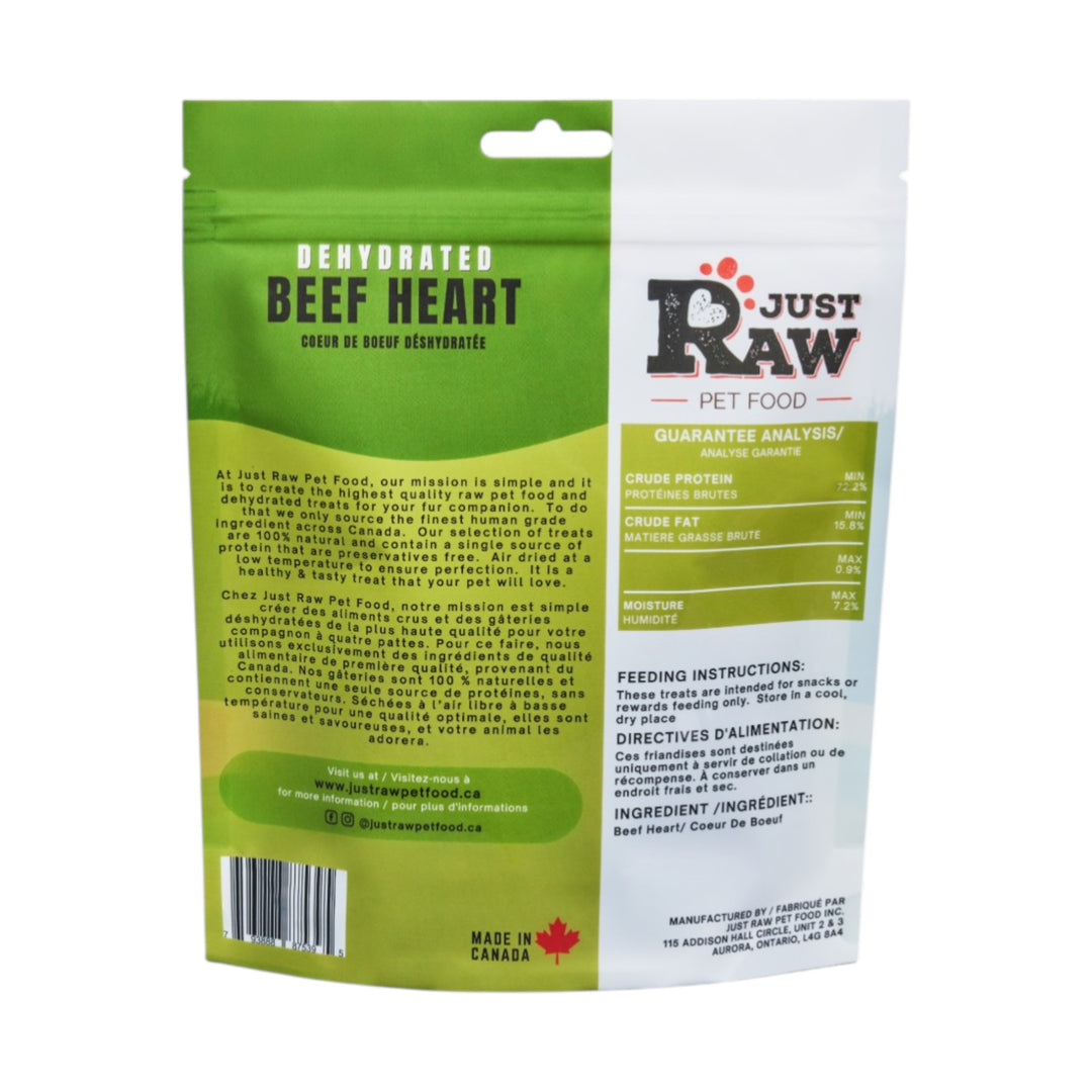 Just Raw Dehydrated Beef Heart (85g)