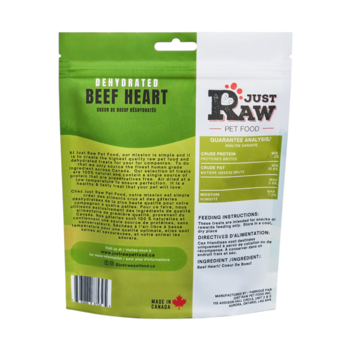 Just Raw Dehydrated Beef Heart (85g)