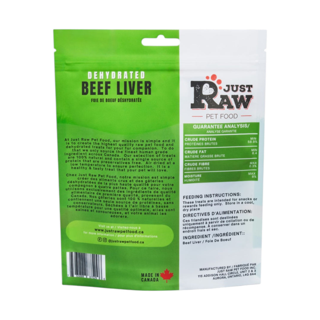 Just Raw Dehydrated Beef Liver (114g)