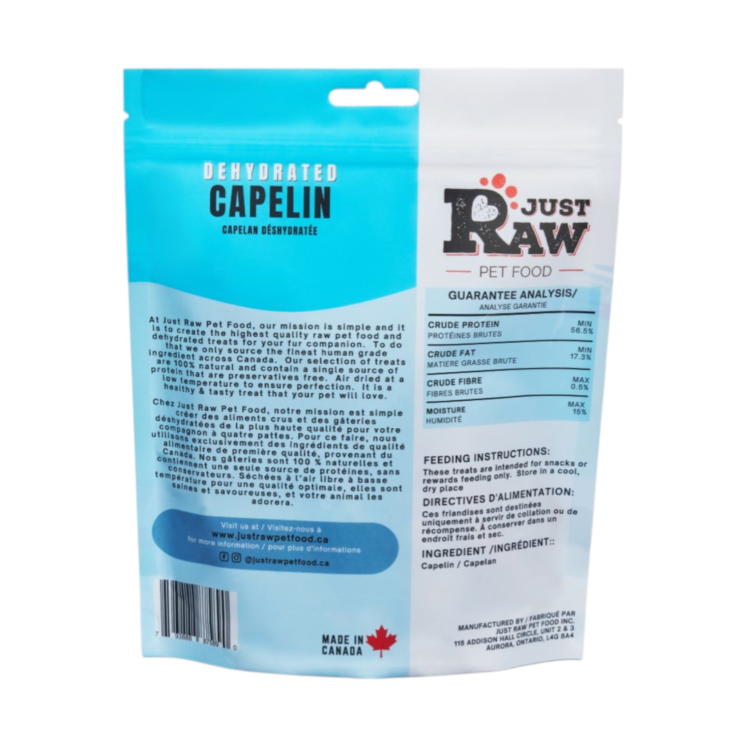 Just Raw Dehydrated Capelin (100g)