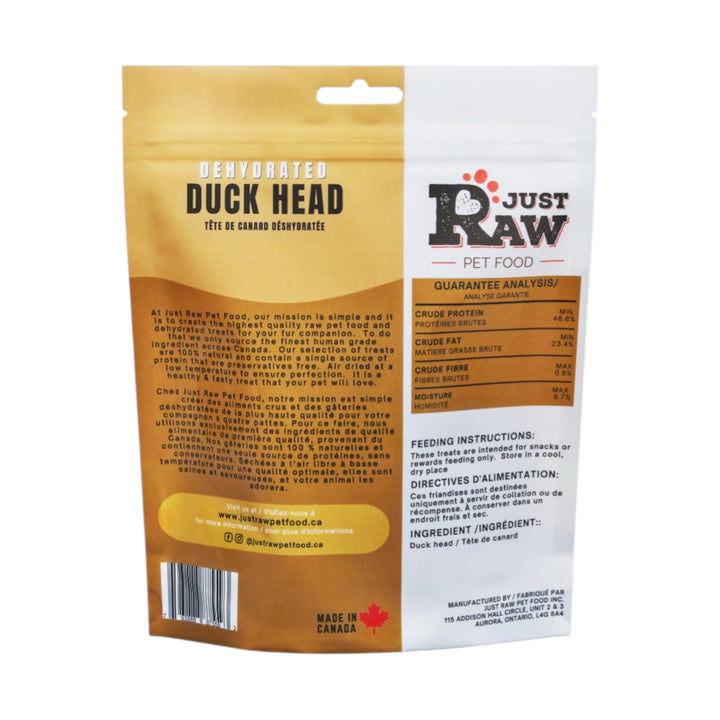 Just Raw Dehydrated Duck Heads (125g)