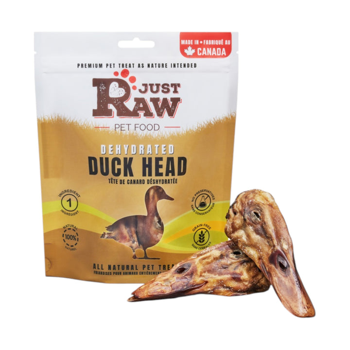 Just Raw Dehydrated Duck Heads (125g)