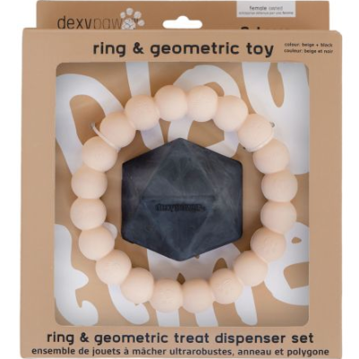 DEXYPAWS TREAT DISPENSER BEIGE/BLACK