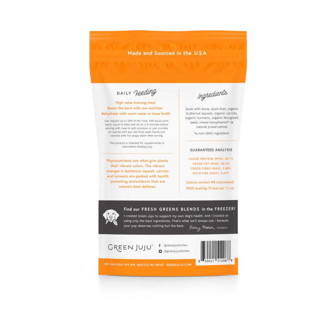 Green Juju Freeze-Dried Duck Orange Bites (3oz)