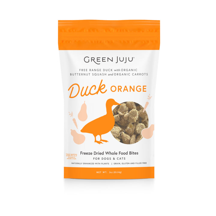 Green Juju Freeze-Dried Duck Orange Bites (3oz)