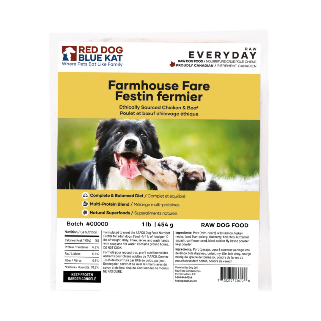 RDBK Red Dog Blue Kat Everyday Farmhouse Fare Dog (4x1/4lb)