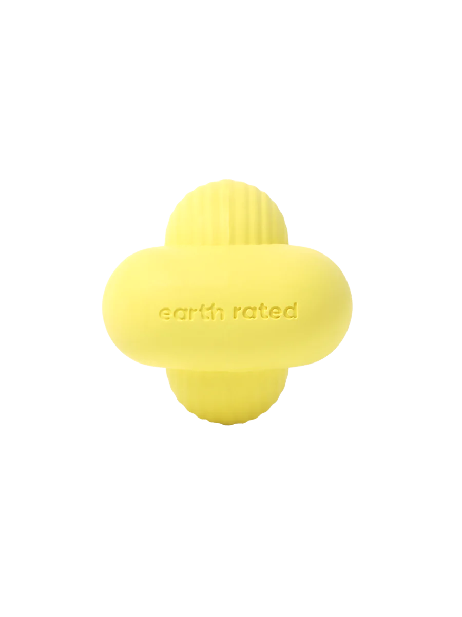 EARTH RATED FETCH TOY RUBBER YLW SM - Tail Blazers Etobicoke