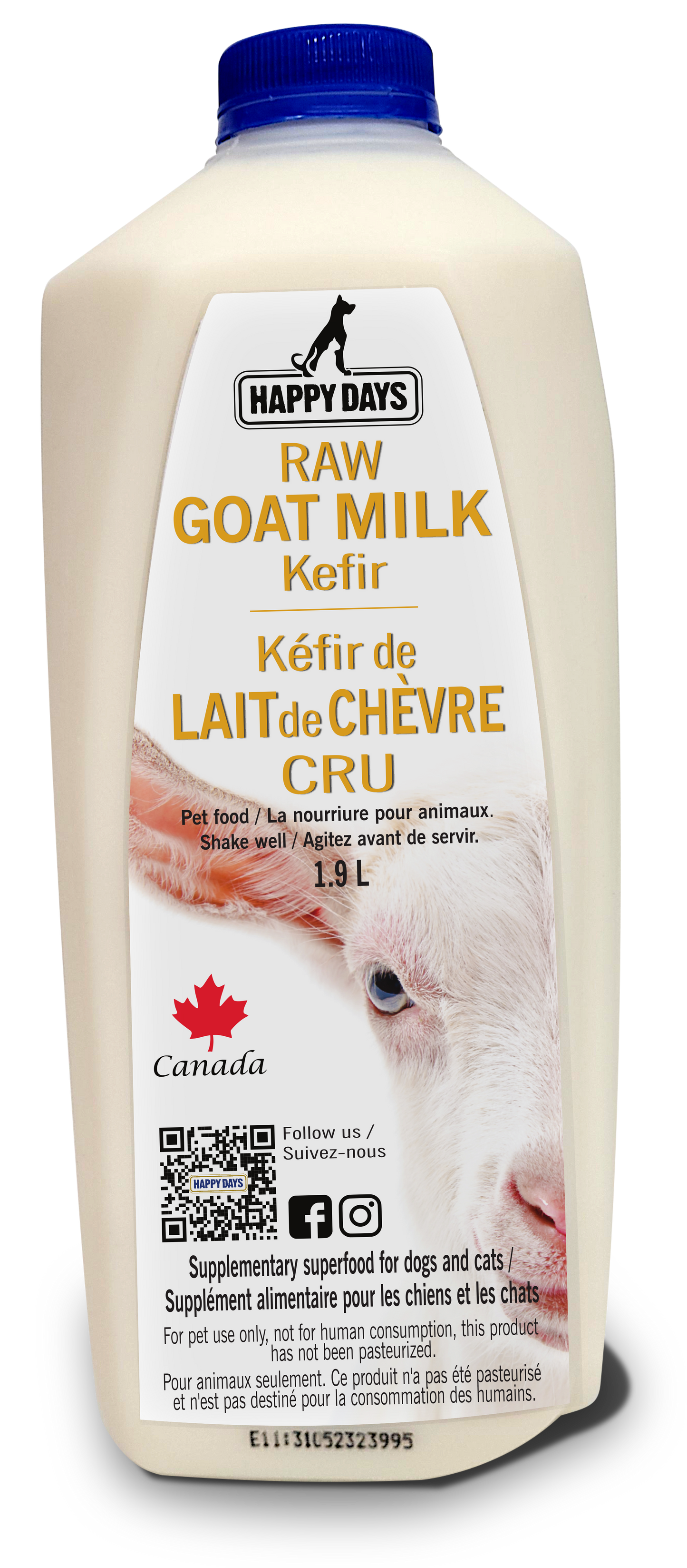 HAPPY DAYS GOAT MILK KEFIR 1.9L