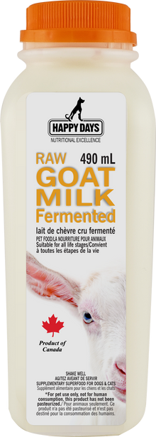 Happy Days Raw Fermented Goat Milk (490mL)