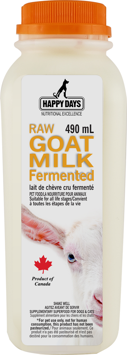 Happy Days Raw Fermented Goat Milk (490mL)