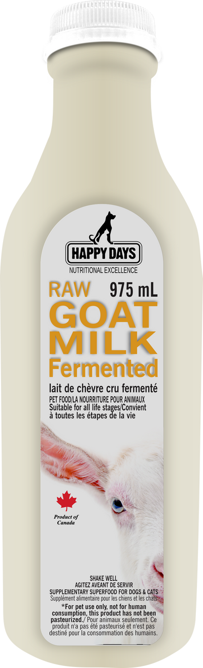 Happy Days Raw Fermented Goat Milk (975mL)