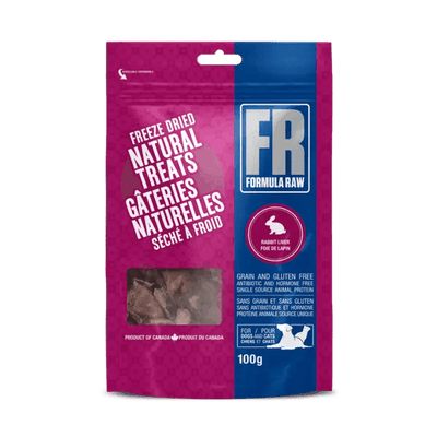 Formula Raw Freeze Dried Rabbit Liver Treat (100g)