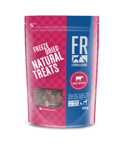 FORMULA RAW FD BEEF SPLEEN TREAT 100G