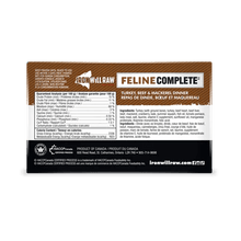 Iron Will Raw Feline Complete Turkey, Beef & Mackerel Dinner (3lb)