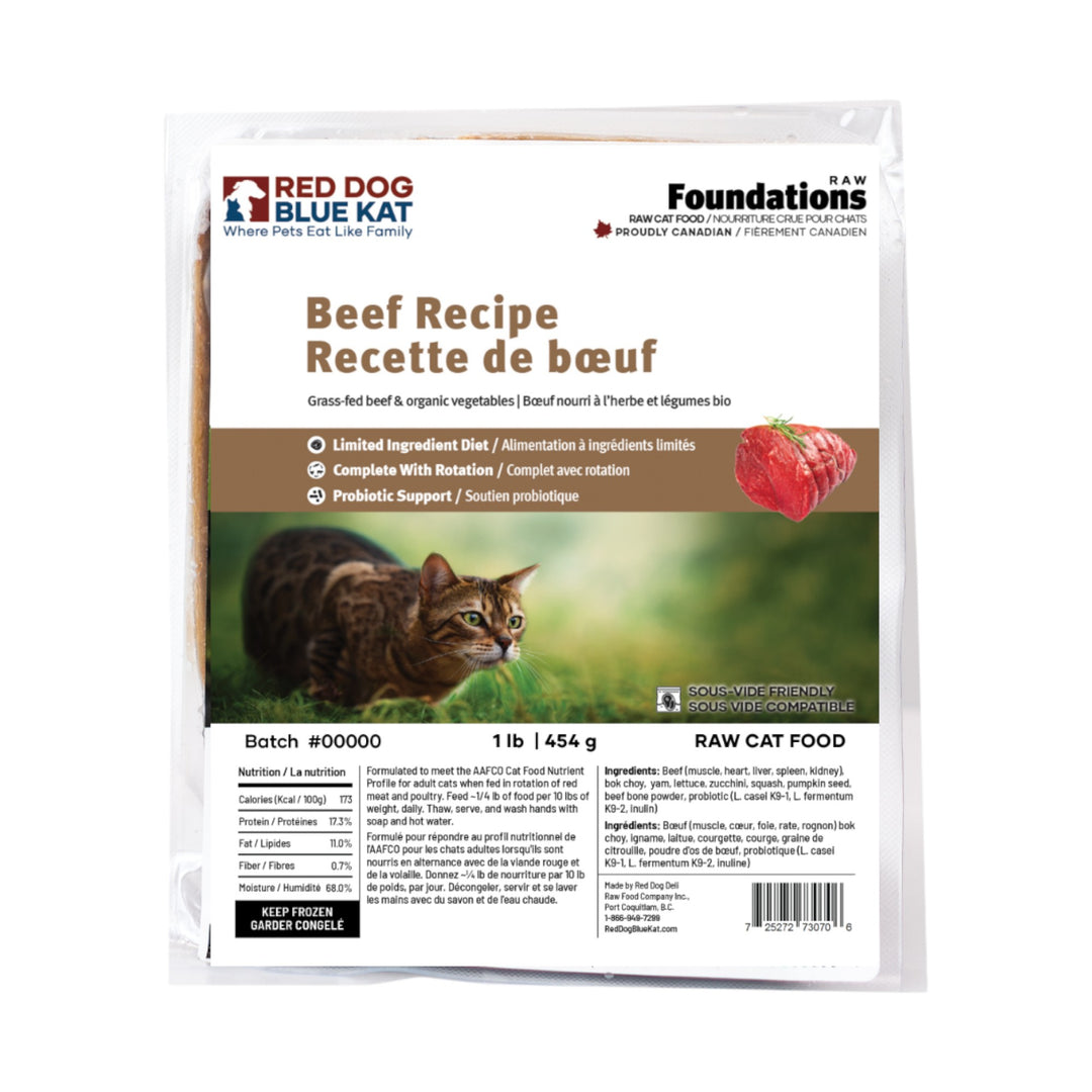 RDBK Red Dog Blue Kat Foundations Beef Cat (4x1/4lb)