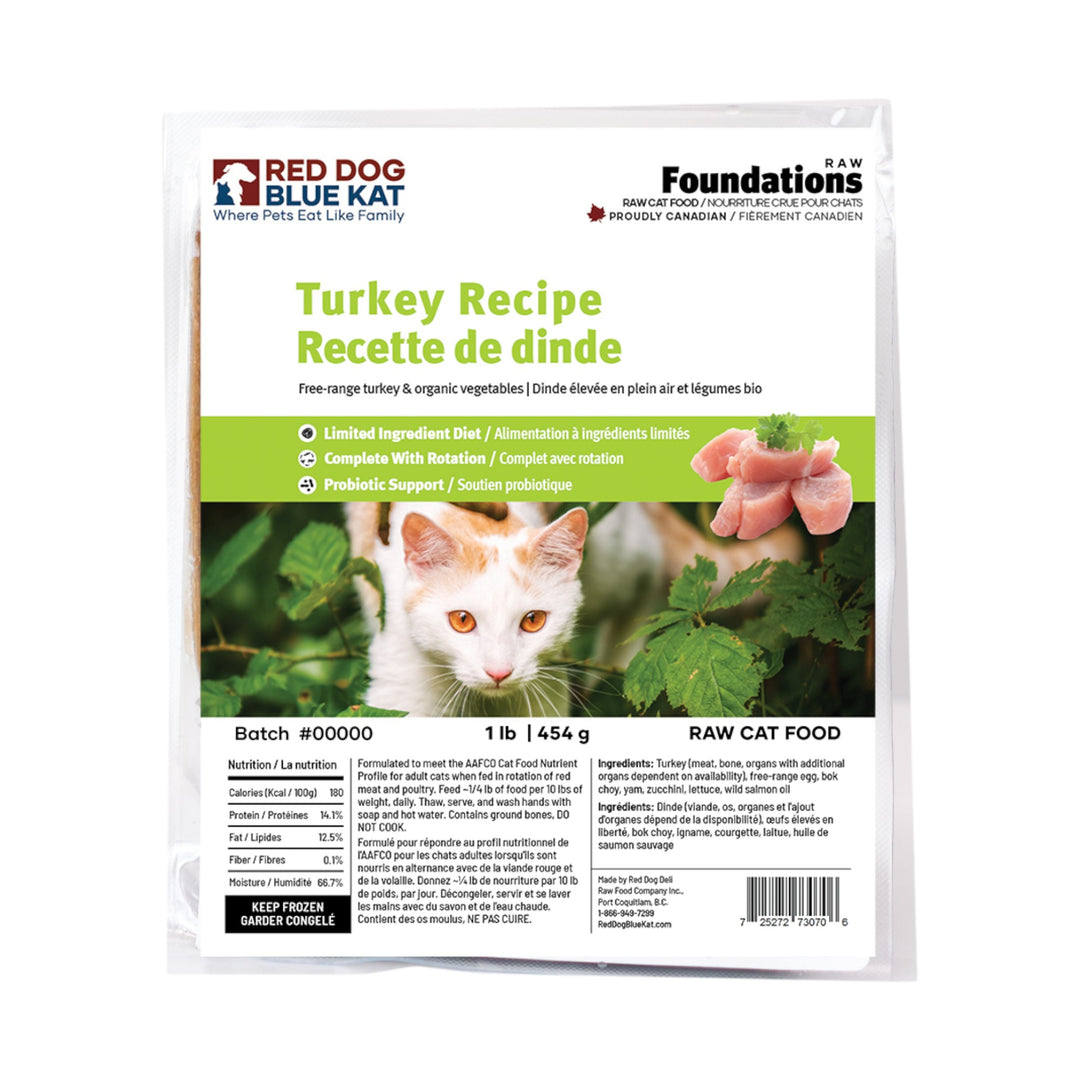 RDBK Red Dog Blue Kat Foundations Turkey Cat (4x1/4lb)