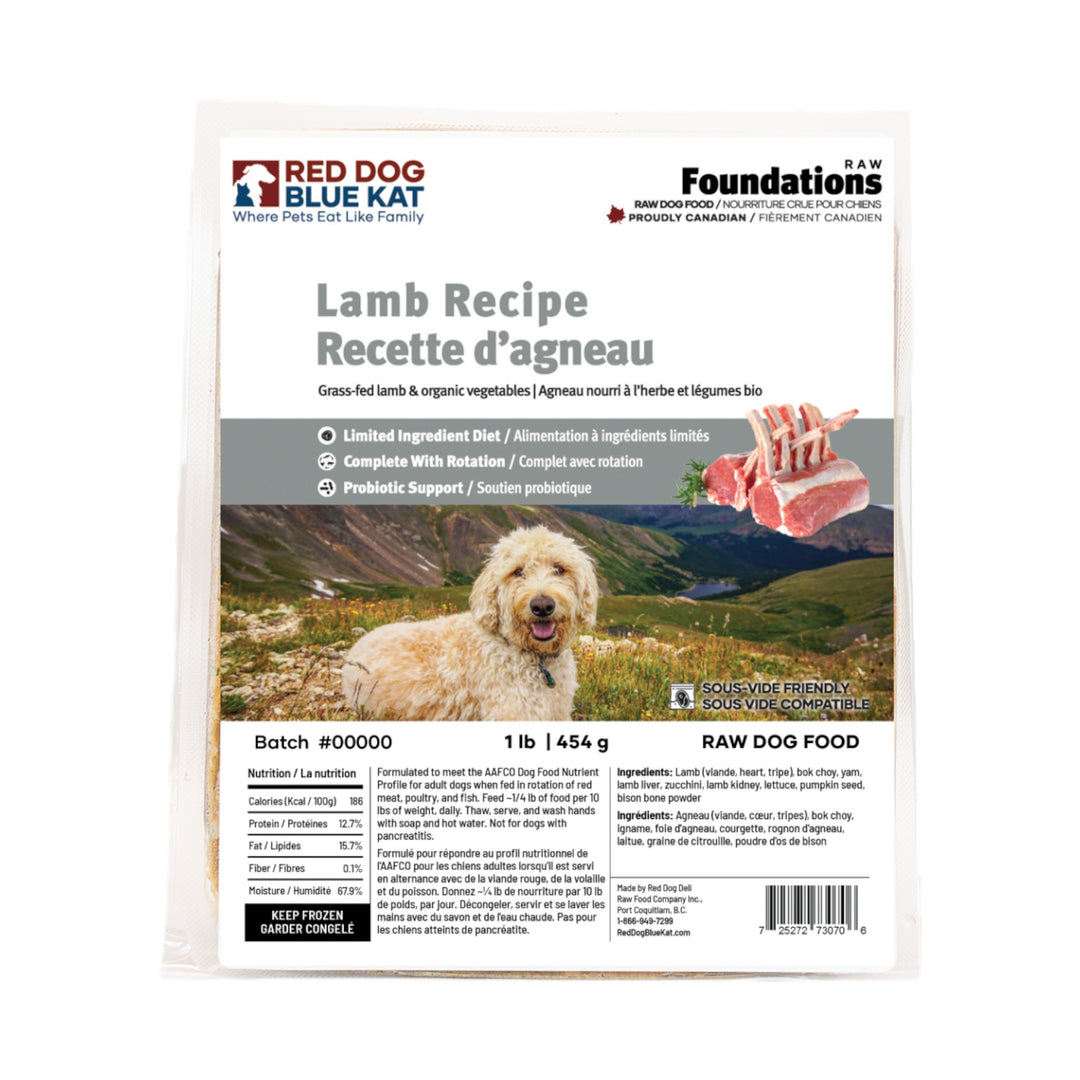 RDBK Red Dog Blue Kat Foundations Lamb Dog (4x1/4lb)