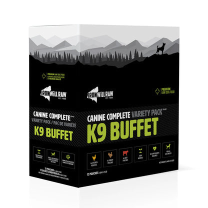 Iron Will Raw Canine Complete K9 Variety Pack (12lb)