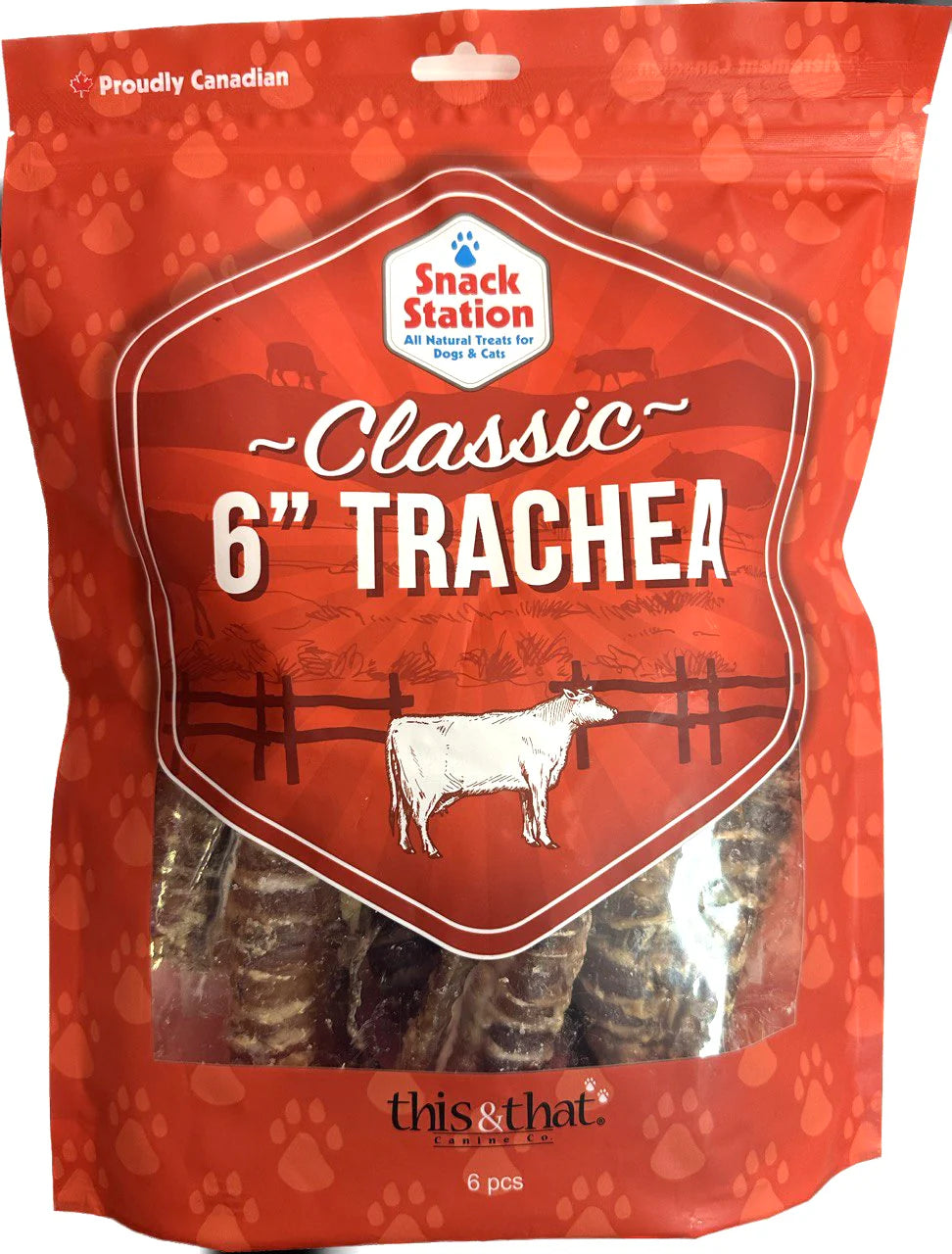 This &amp; That Beef Trachea 6" (6pc)