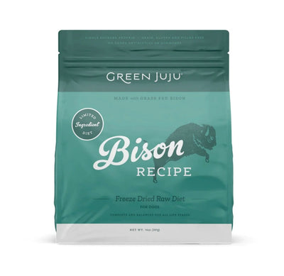 Green Juju Bison Recipe, Freeze Dried Dog Food, 14oz - Tail Blazers Etobicoke