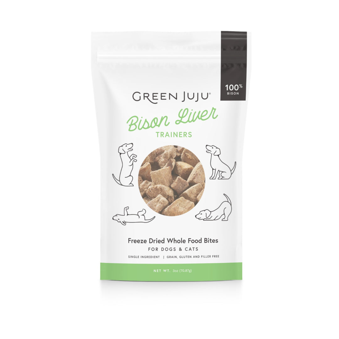 Green Juju Freeze Dried Bison Liver Trainers (2.5oz)