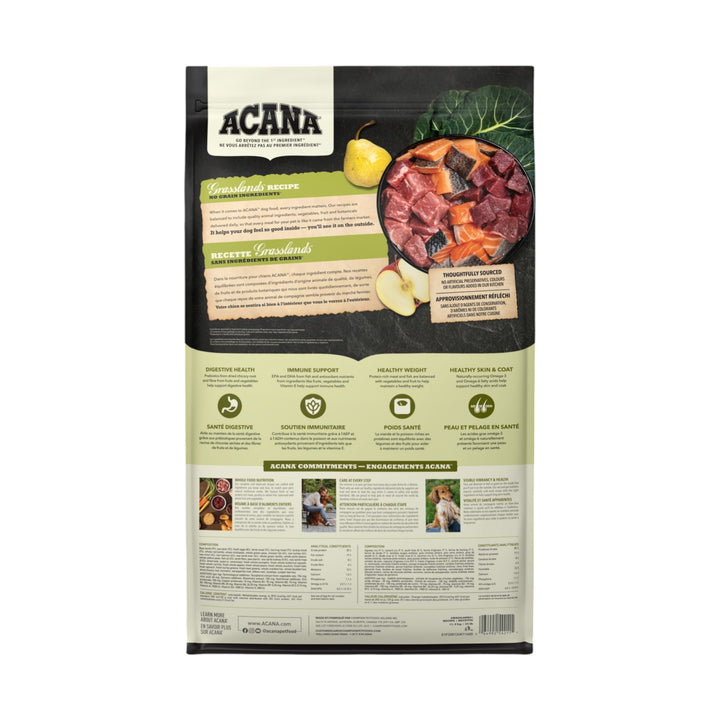 Acana Dog Highest Protein Grasslands Recipe (11.4kg)