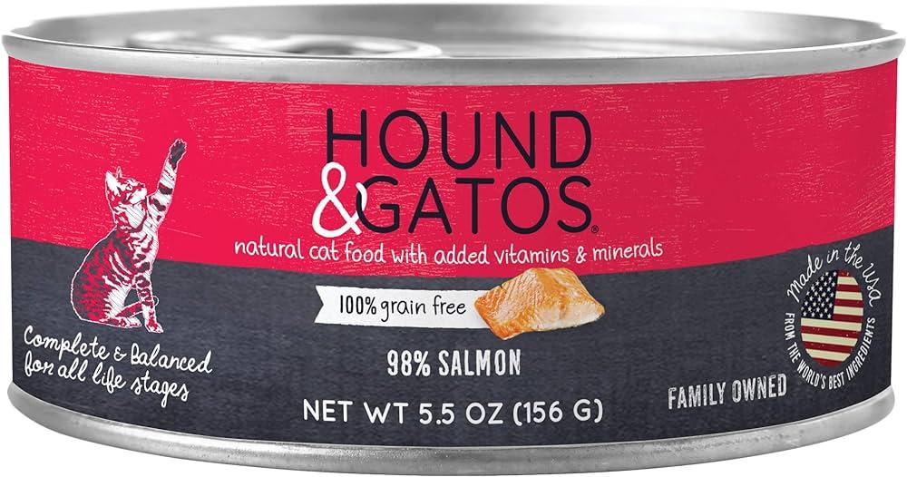 HOUND &amp; GATOS SALMON CAT CAN 5.5OZ - Tail Blazers Etobicoke