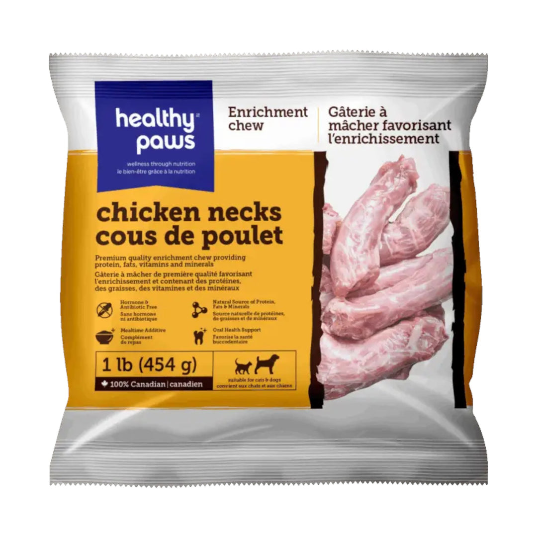 Healthy Paws Chicken Necks (1lb)