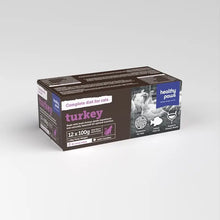Healthy Paw Complete Raw Cat Food – Turkey 12x 100g