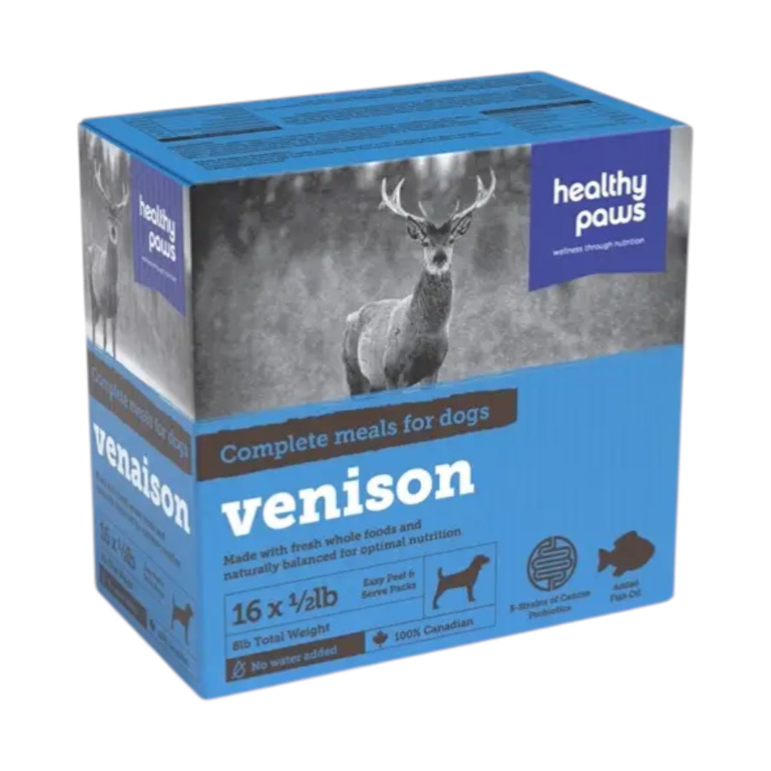 Healthy Paws Venison Complete Patties (16x8oz)