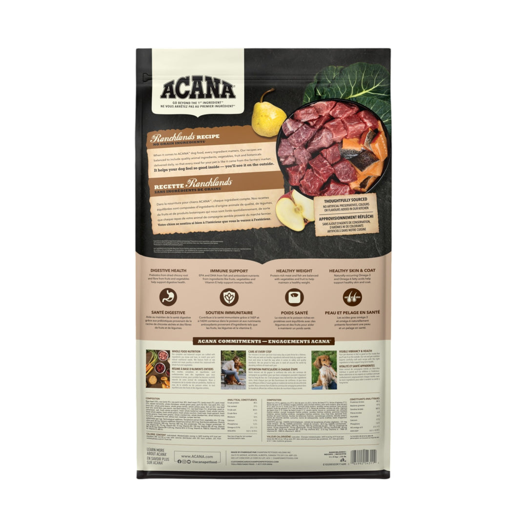 Acana Dog Highest Protein Ranchlands Recipe (11.4kg)