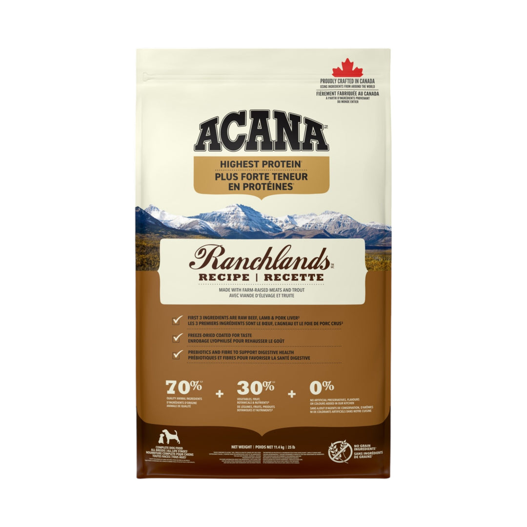 Acana Dog Highest Protein Ranchlands Recipe (11.4kg)