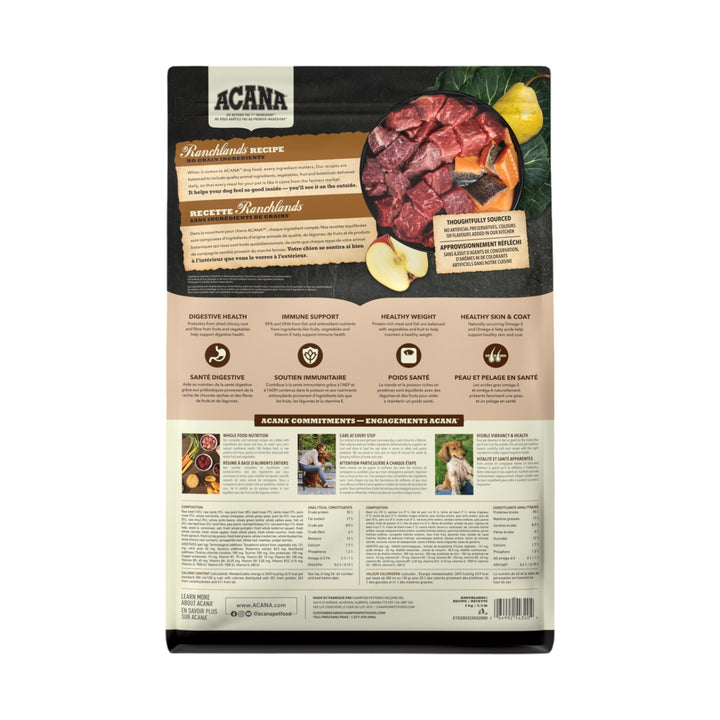 Acana Dog Highest Protein Ranchlands Recipe (2kg)
